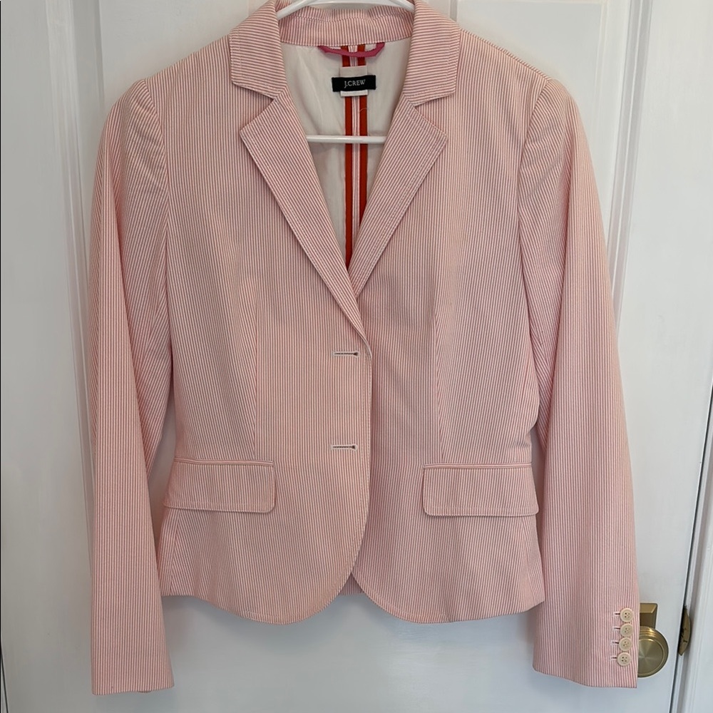 J. Crew Pink Blazer Tailored Suit Jacket